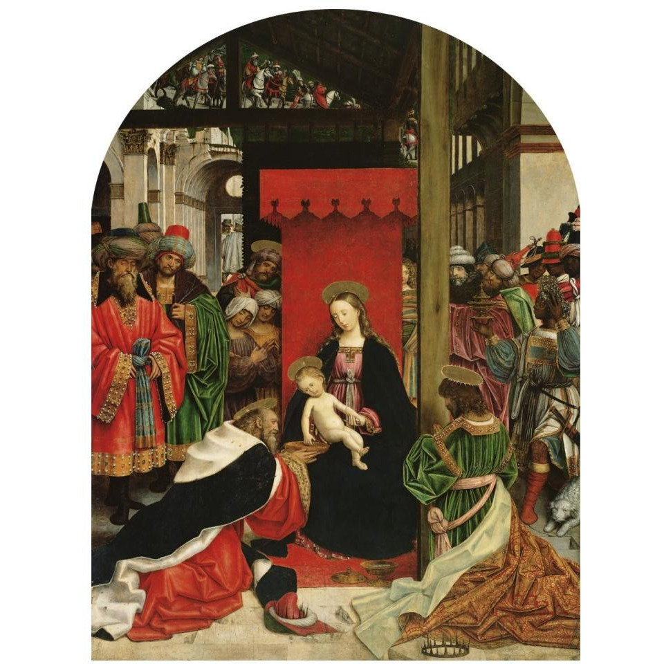 Adoration of the Magi-Paper Art-14&quotx18"