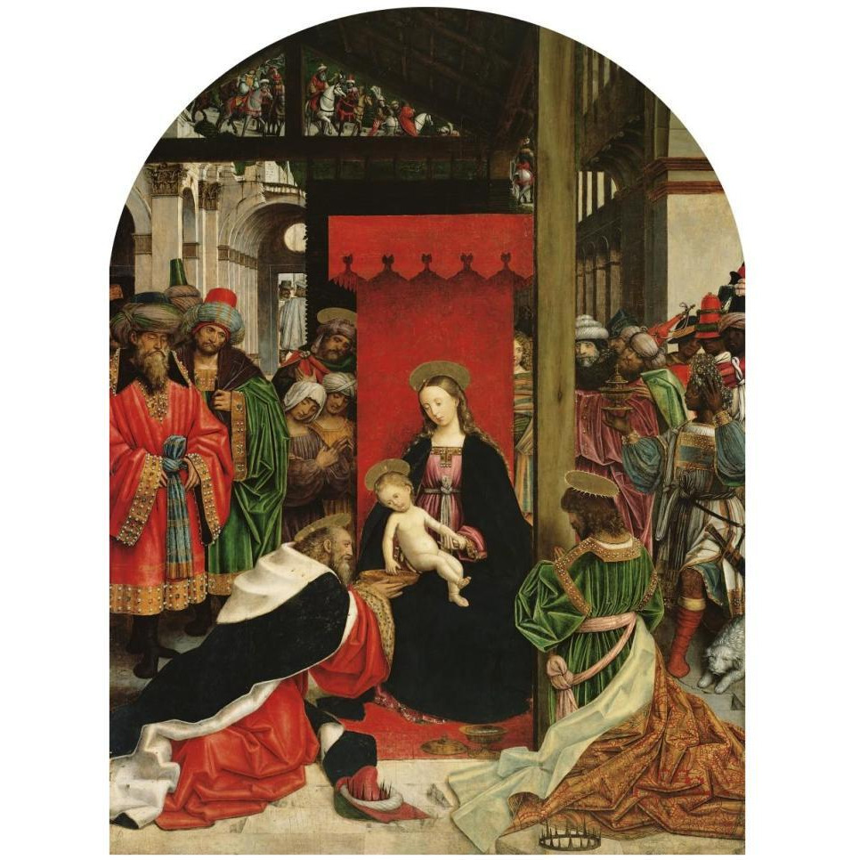 Adoration of the Magi-Paper Art-32&quotx42"