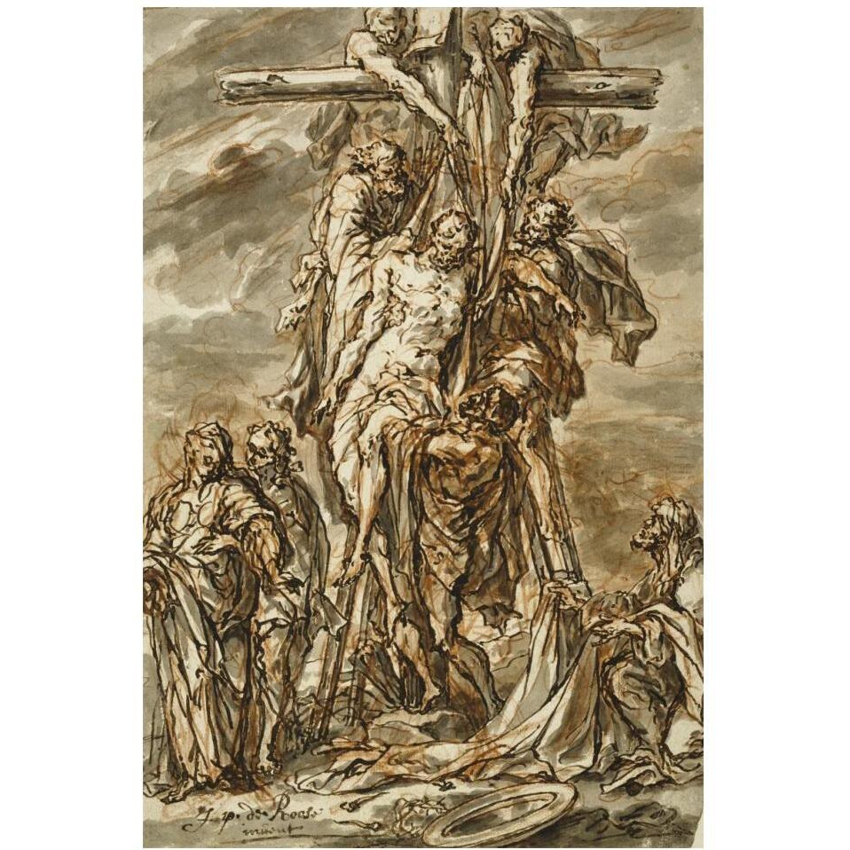 Descent from the Cross-Paper Art-14&quotx20"