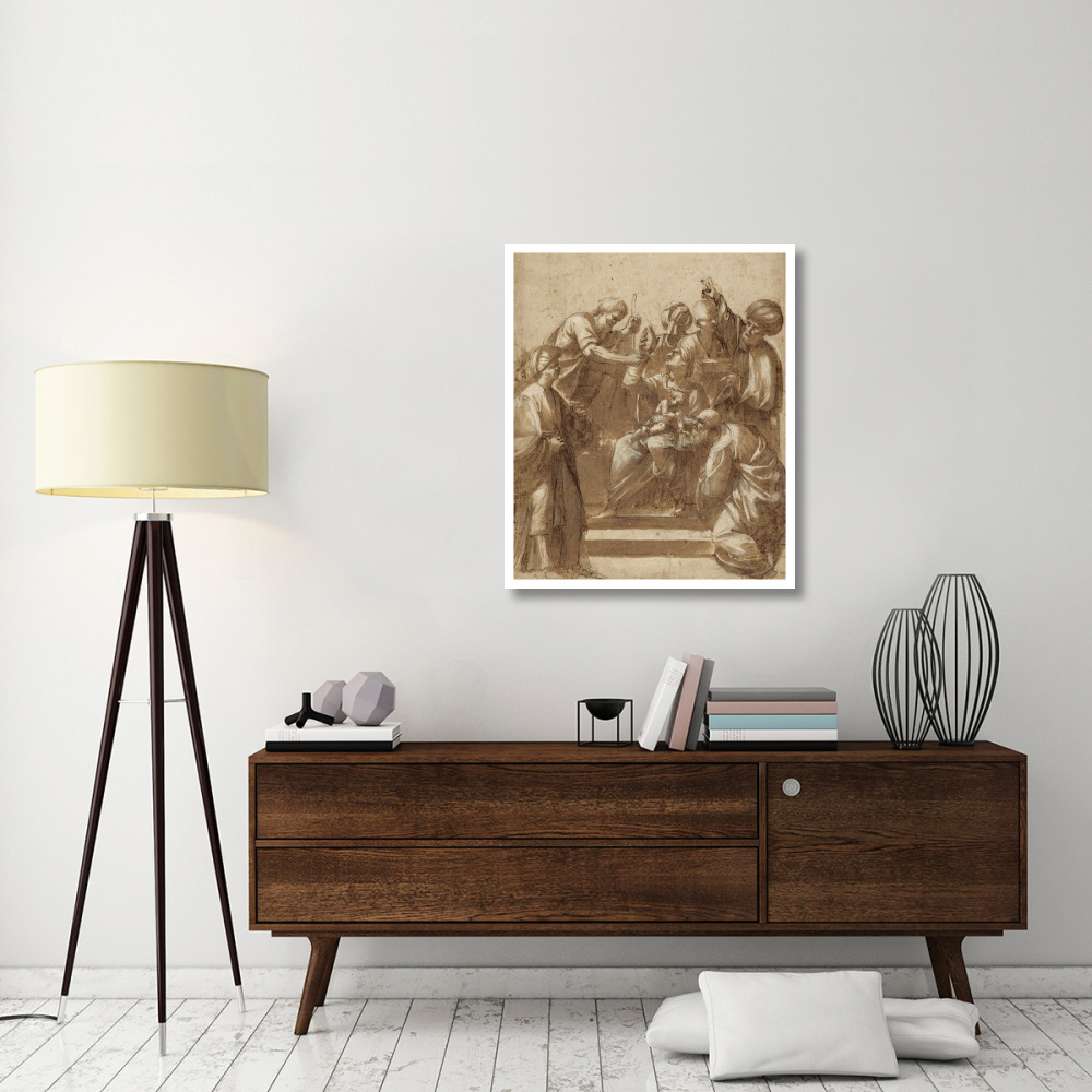 Adoration of the Magi-Paper Art-32&quotx38"