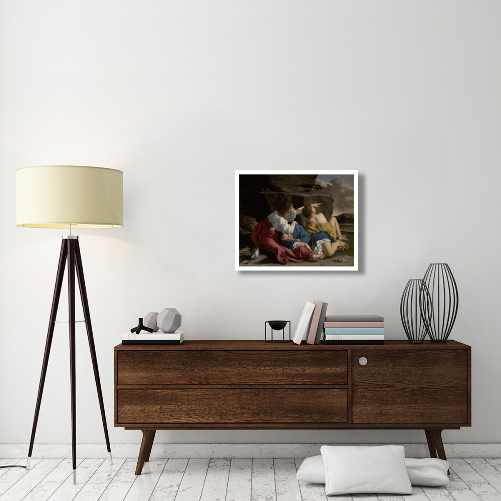 Lot and his Daughters-Paper Art-30&quotx24"