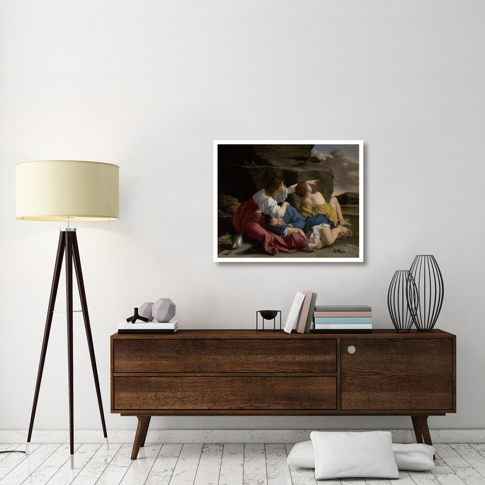 Lot and his Daughters-Paper Art-37&quotx30"