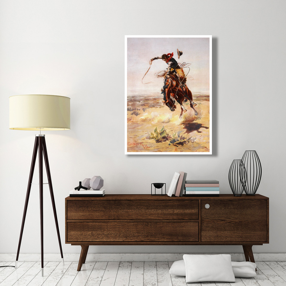 A Bad Hoss, 1904-Paper Art-38&quotx50"