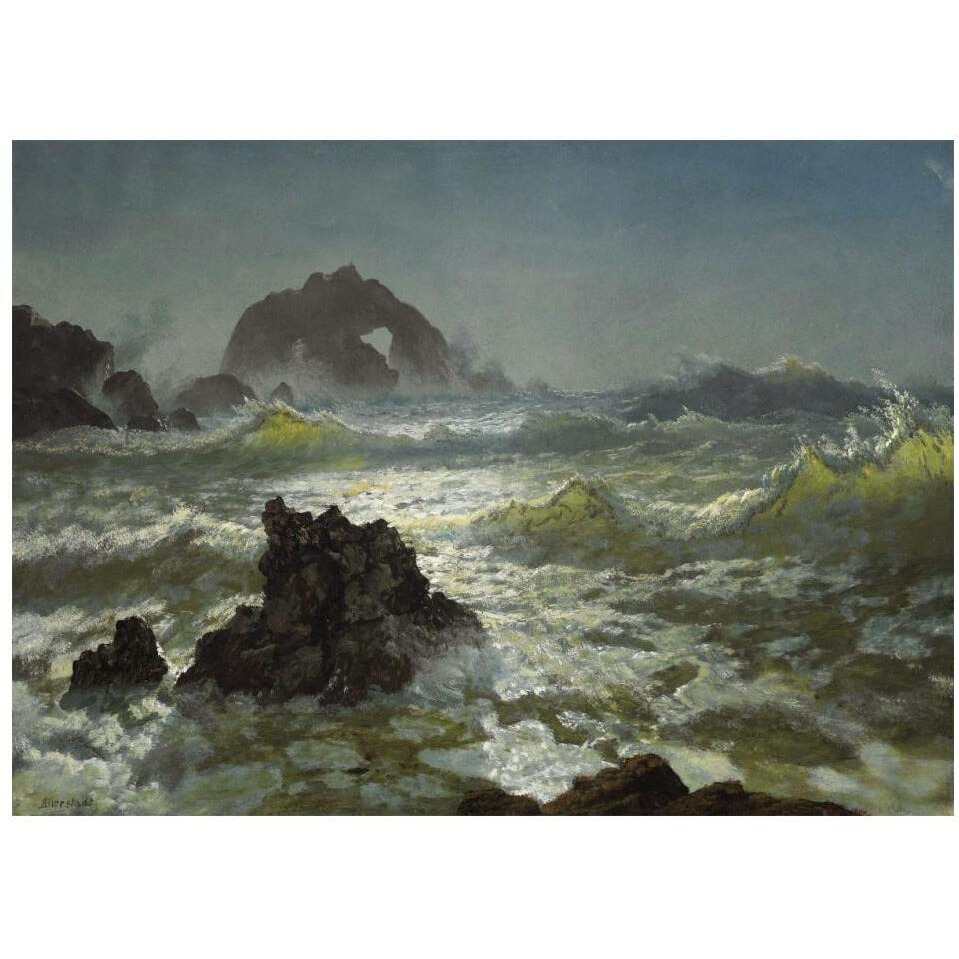 Seal Rock, California-Paper Art-18&quotx14"