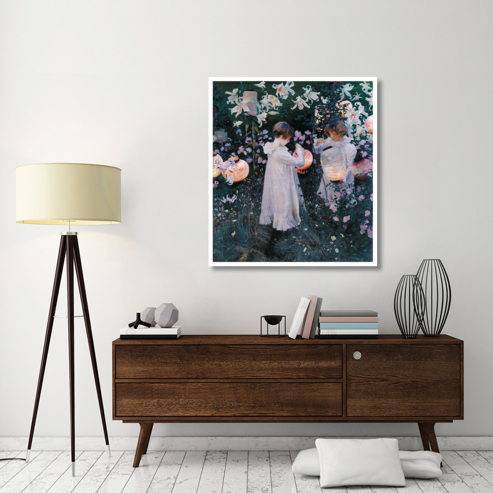 Carnation, Lily, Lily, Rose, 1885-Paper Art-41&quotx46"