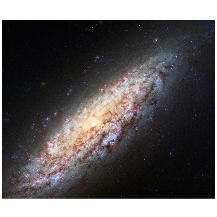 Spiral Galaxy NGC6503-Paper Art-18&quotx15"