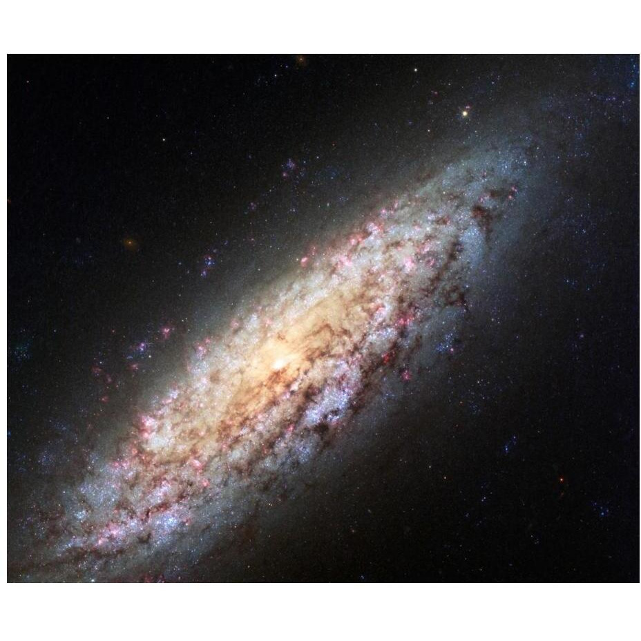 Spiral Galaxy NGC6503-Paper Art-24&quotx20"