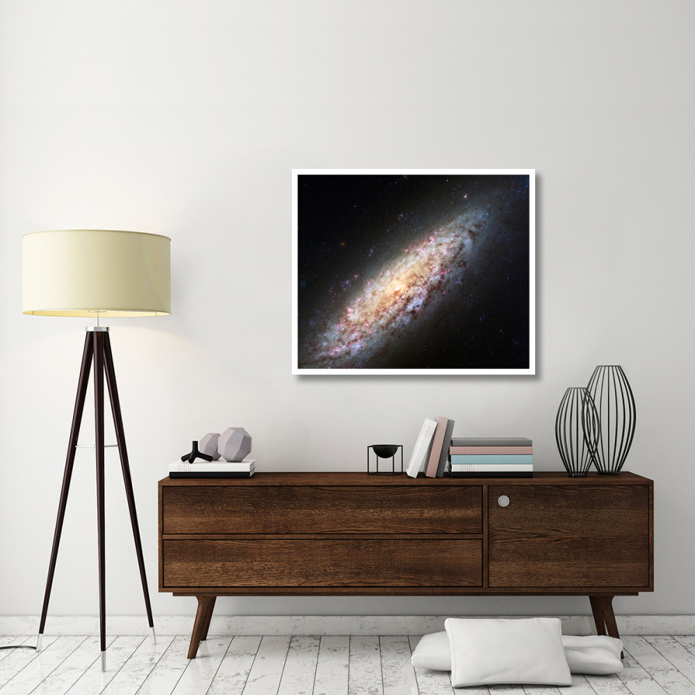 Spiral Galaxy NGC6503-Paper Art-42&quotx36"