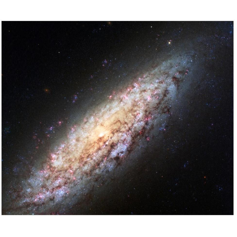 Spiral Galaxy NGC6503-Paper Art-46&quotx39"
