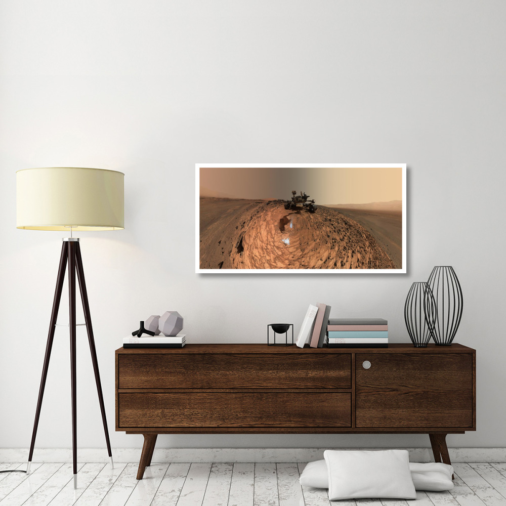 Curiosity Self-Portrait at Buckskin Drilling Site on Mount Sharp-Paper Art-50&quotx26"