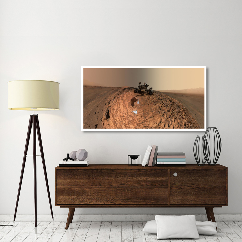 Curiosity Self-Portrait at Buckskin Drilling Site on Mount Sharp-Paper Art-62&quotx32"