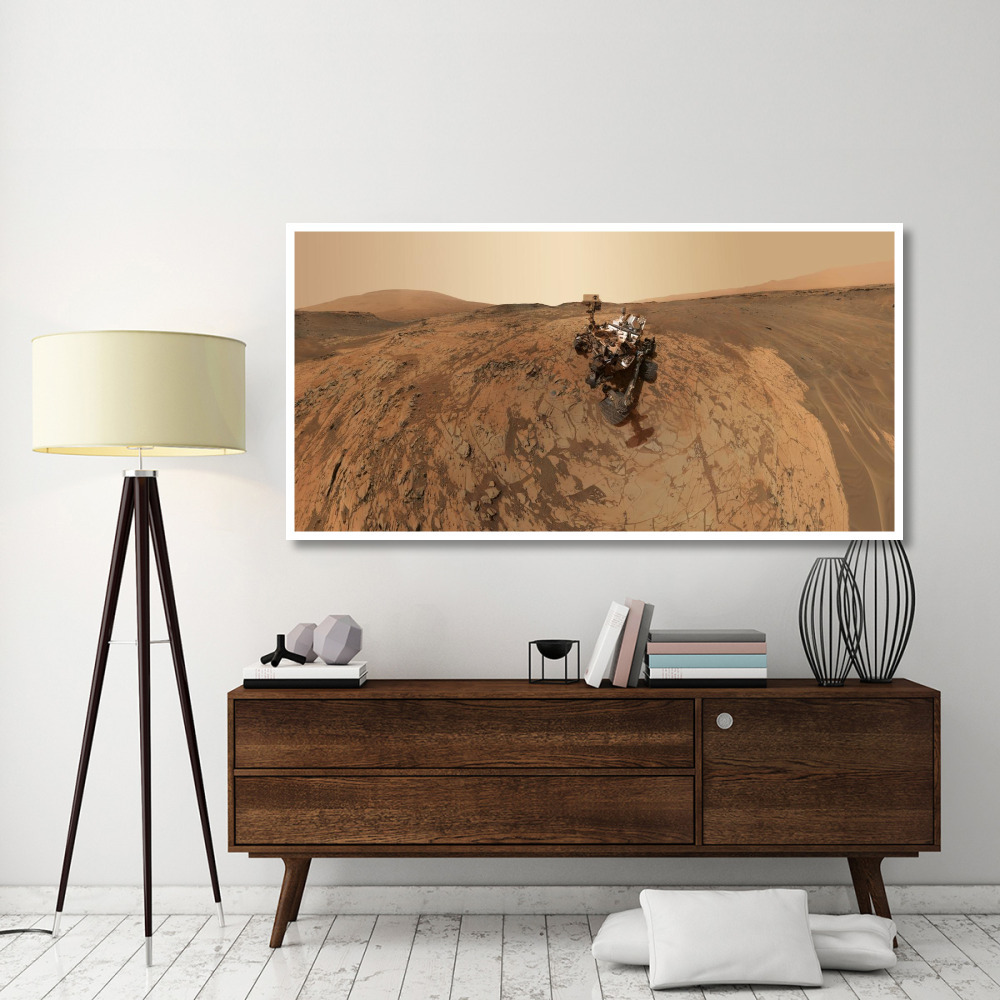 Curiosity Self-Portrait at Mojave Site on Mount Sharp-Paper Art-74&quotx38"