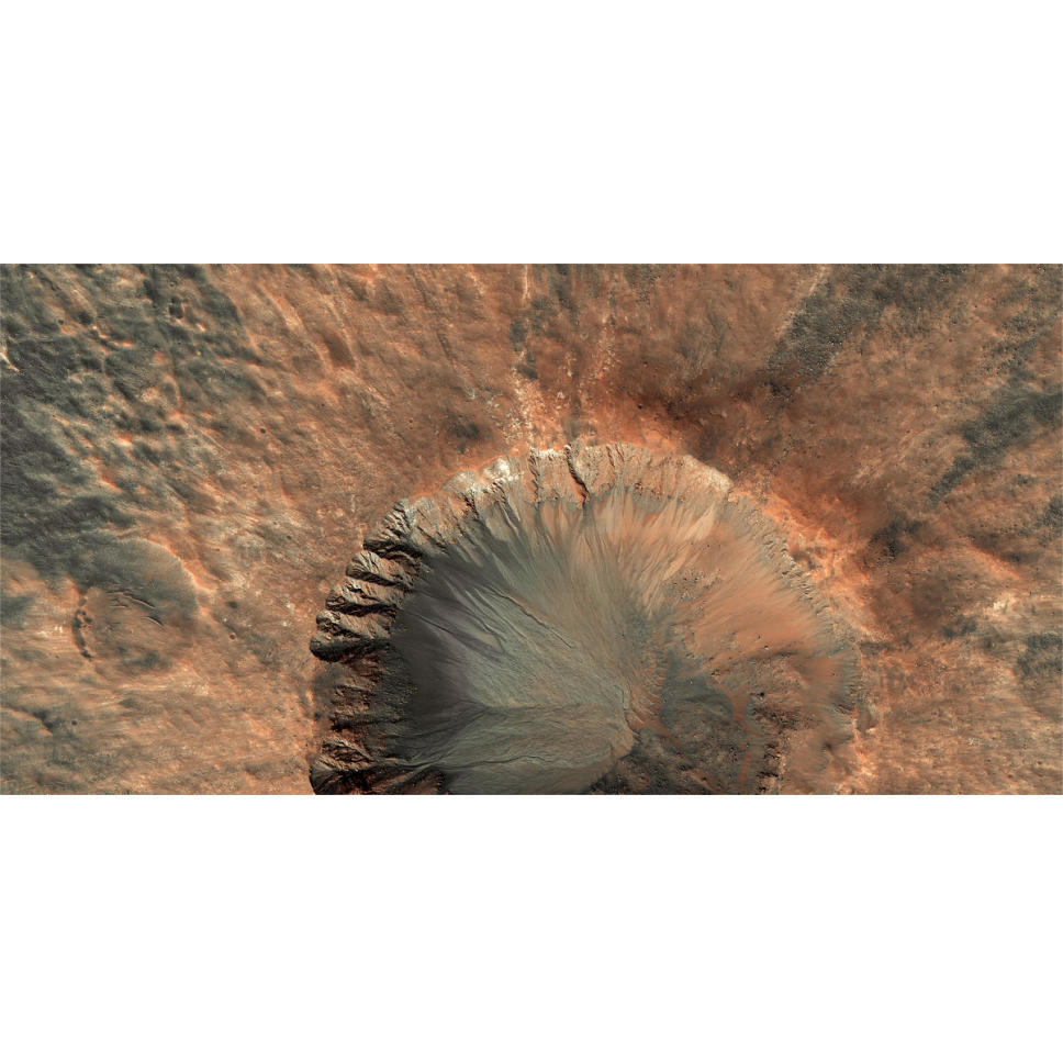 Mars HiRISE  -  Crater near Sirenum Fossae-Paper Art-62&quotx32"