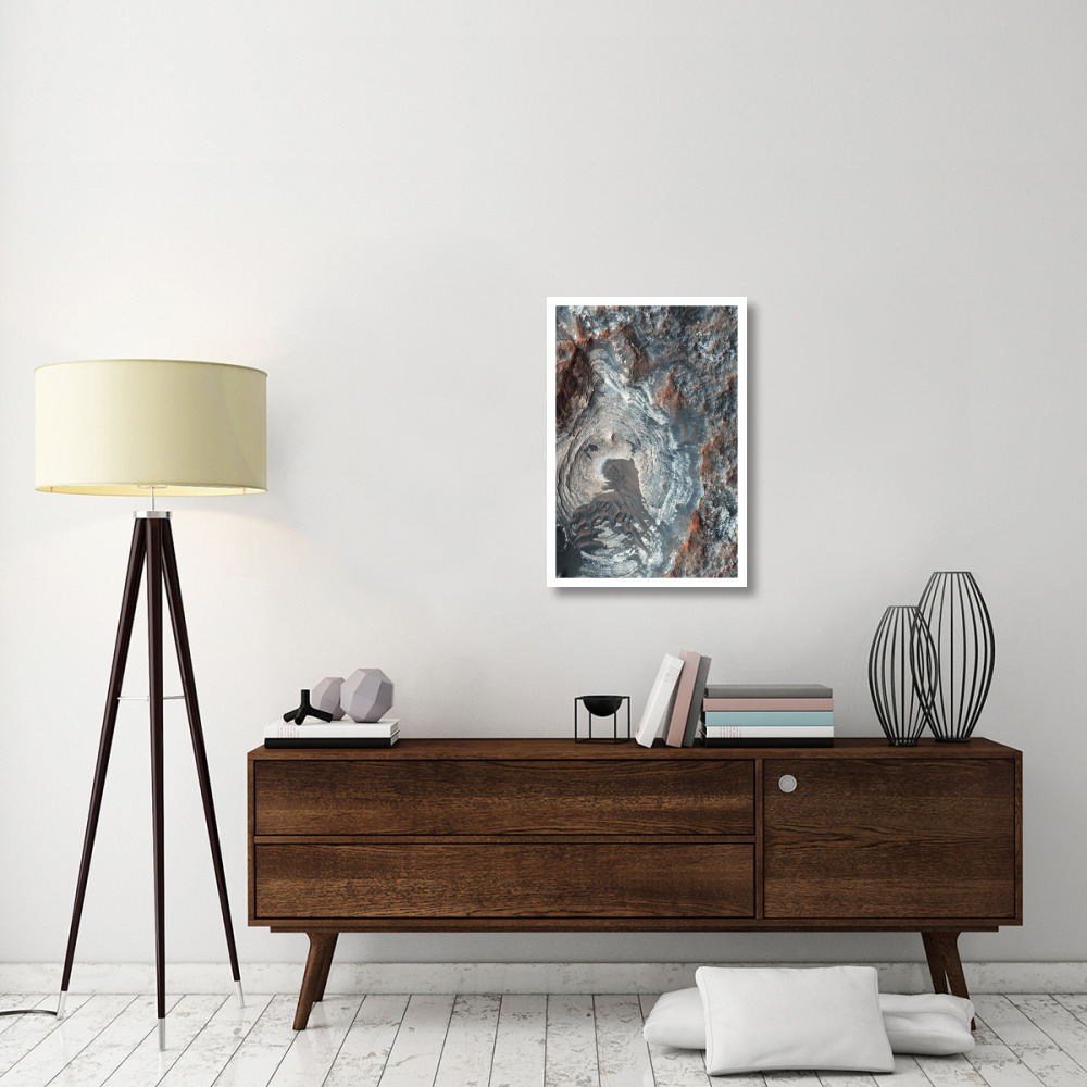Mars HiRISE  -  Surface Layers and Dark Dunes-Paper Art-22&quotx32"