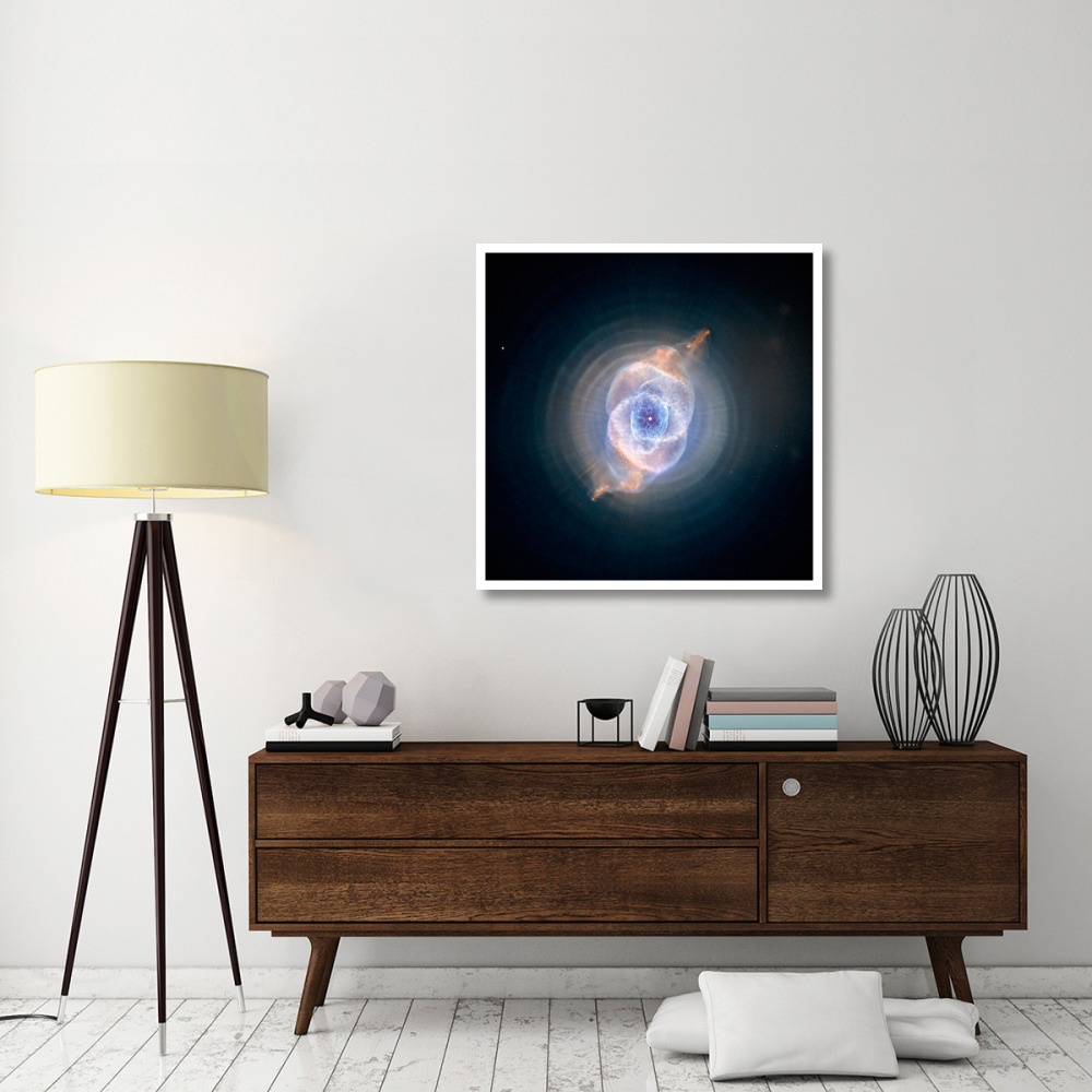Cat's Eye Nebula, NGC 6543, May 4 2002-Paper Art-38&quotx38"