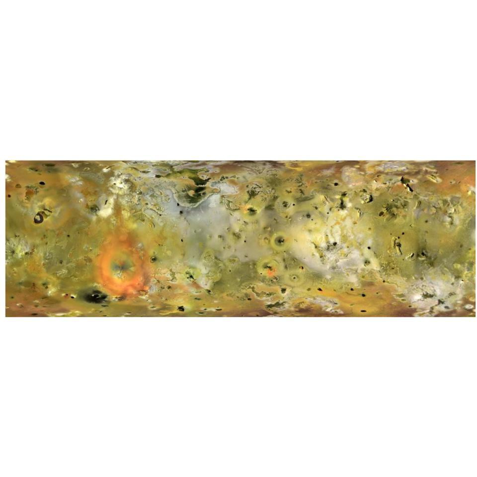Surface of Io Composite from Gallileo Mission-Paper Art-38&quotx14"