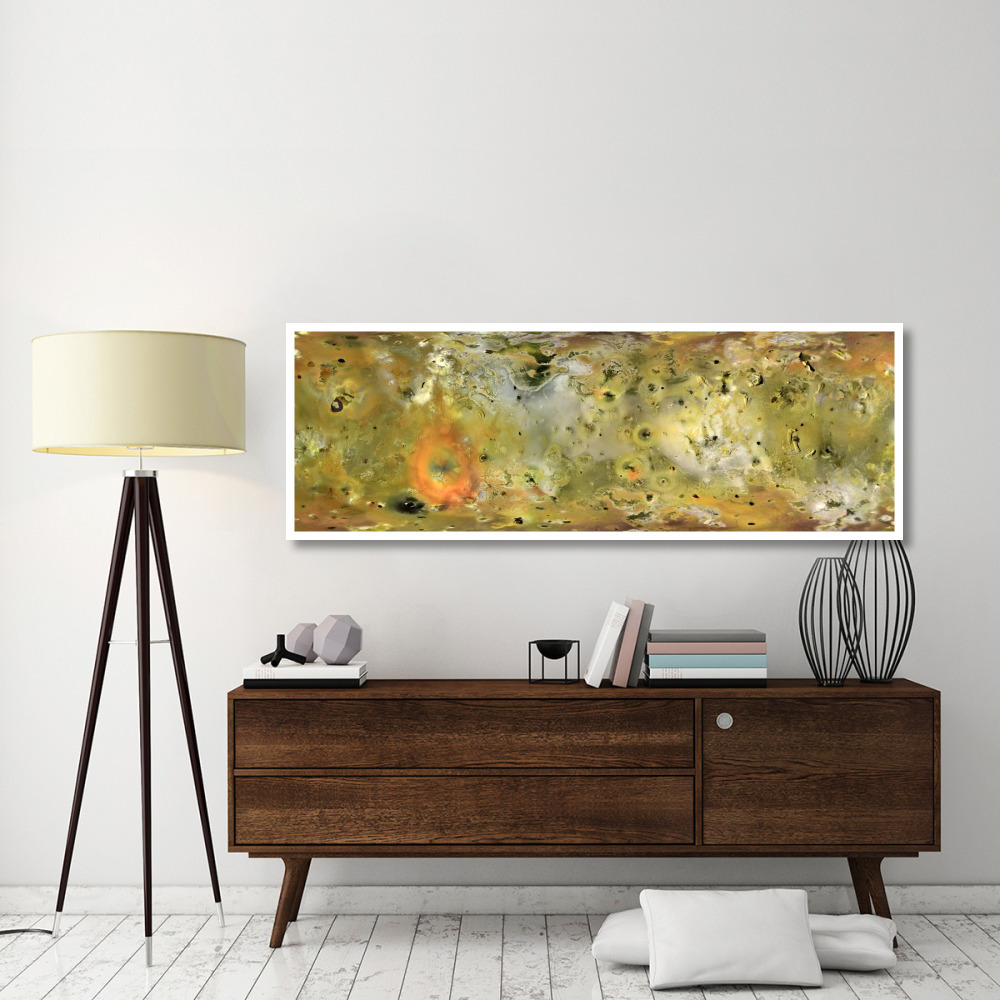 Surface of Io Composite from Gallileo Mission-Paper Art-74&quotx26"