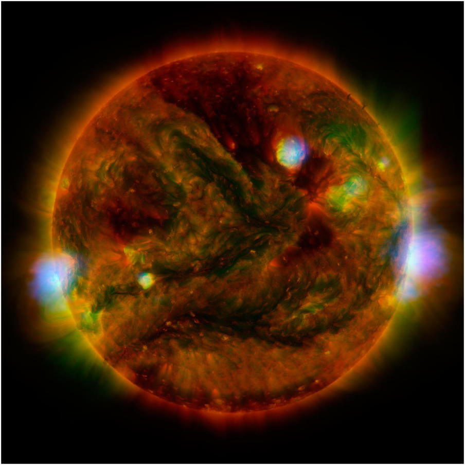 The Sun, taken by NuSTAR, April 29, 2015-Paper Art-20&quotx20"