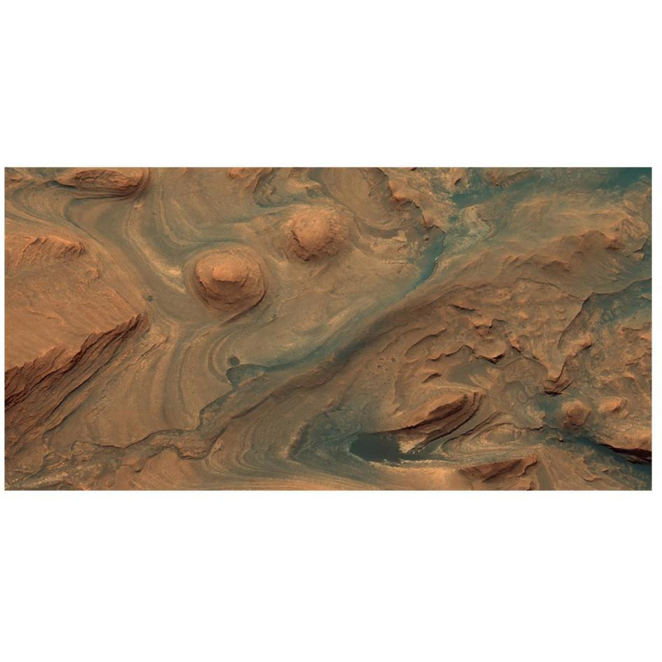 Mars HiRISE  -  Martian Surface Detail, April 22, 2015-Paper Art-26&quotx14"