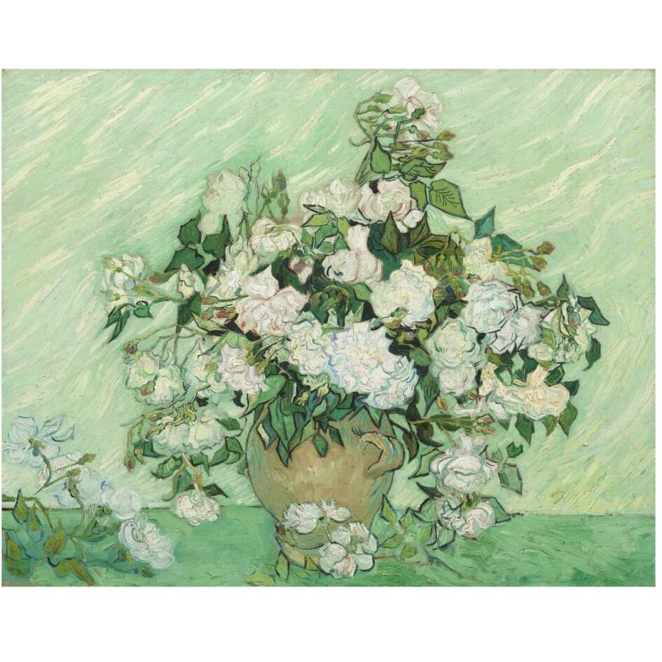 Roses, 1890-Paper Art-30&quotx24"