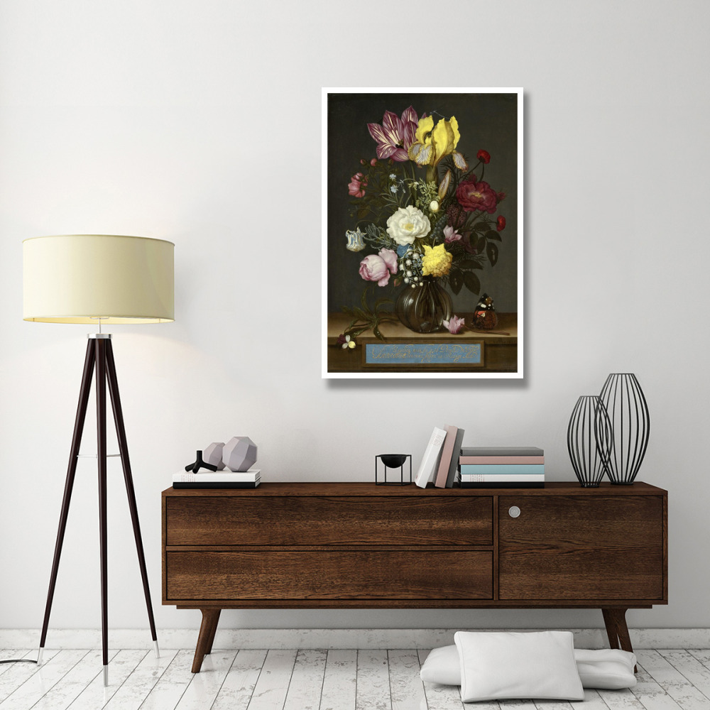 Bouquet of Flowers in a Glass Vase, 1621-Paper Art-34&quotx50"