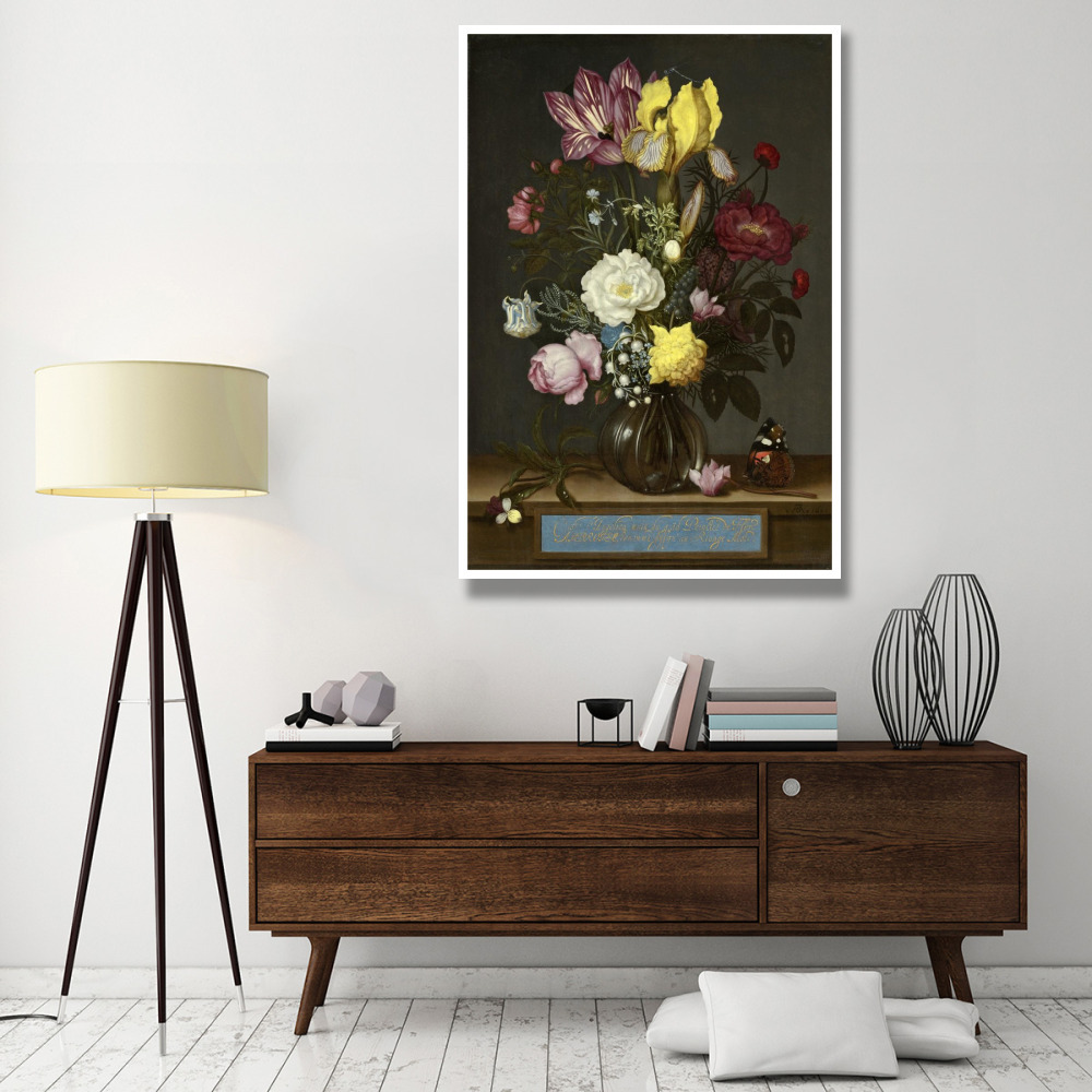 Bouquet of Flowers in a Glass Vase, 1621-Paper Art-42&quotx62"