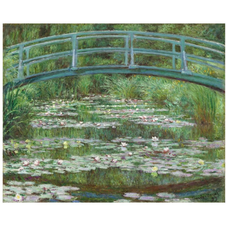 The Japanese Footbridge, 1899-Paper Art-37&quotx30"