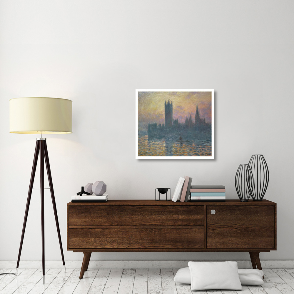 The Houses of Parliament, Sunset, 1903-Paper Art-32&quotx28"