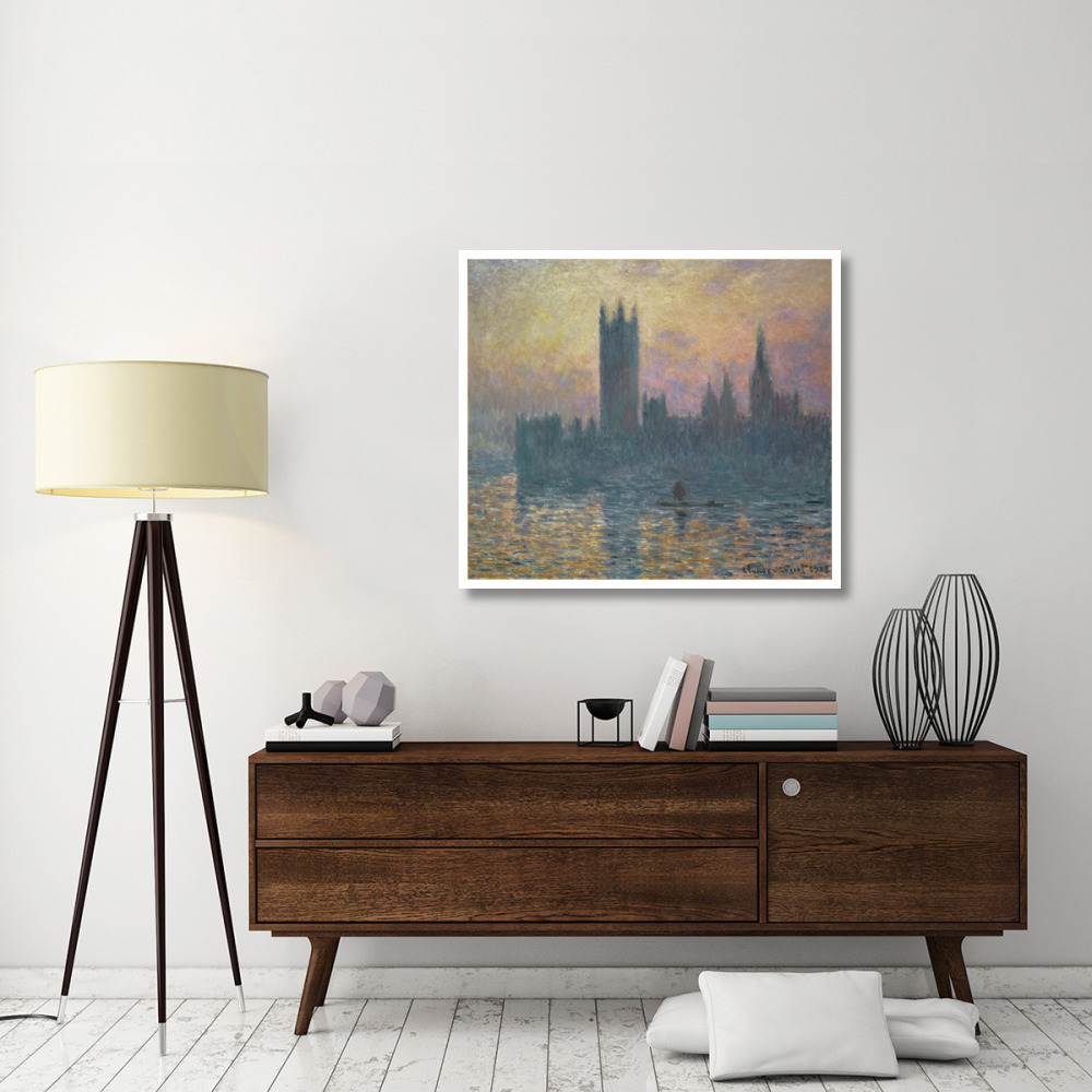 The Houses of Parliament, Sunset, 1903-Paper Art-42&quotx37"