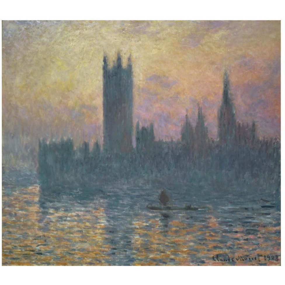 The Houses of Parliament, Sunset, 1903-Paper Art-46&quotx41"