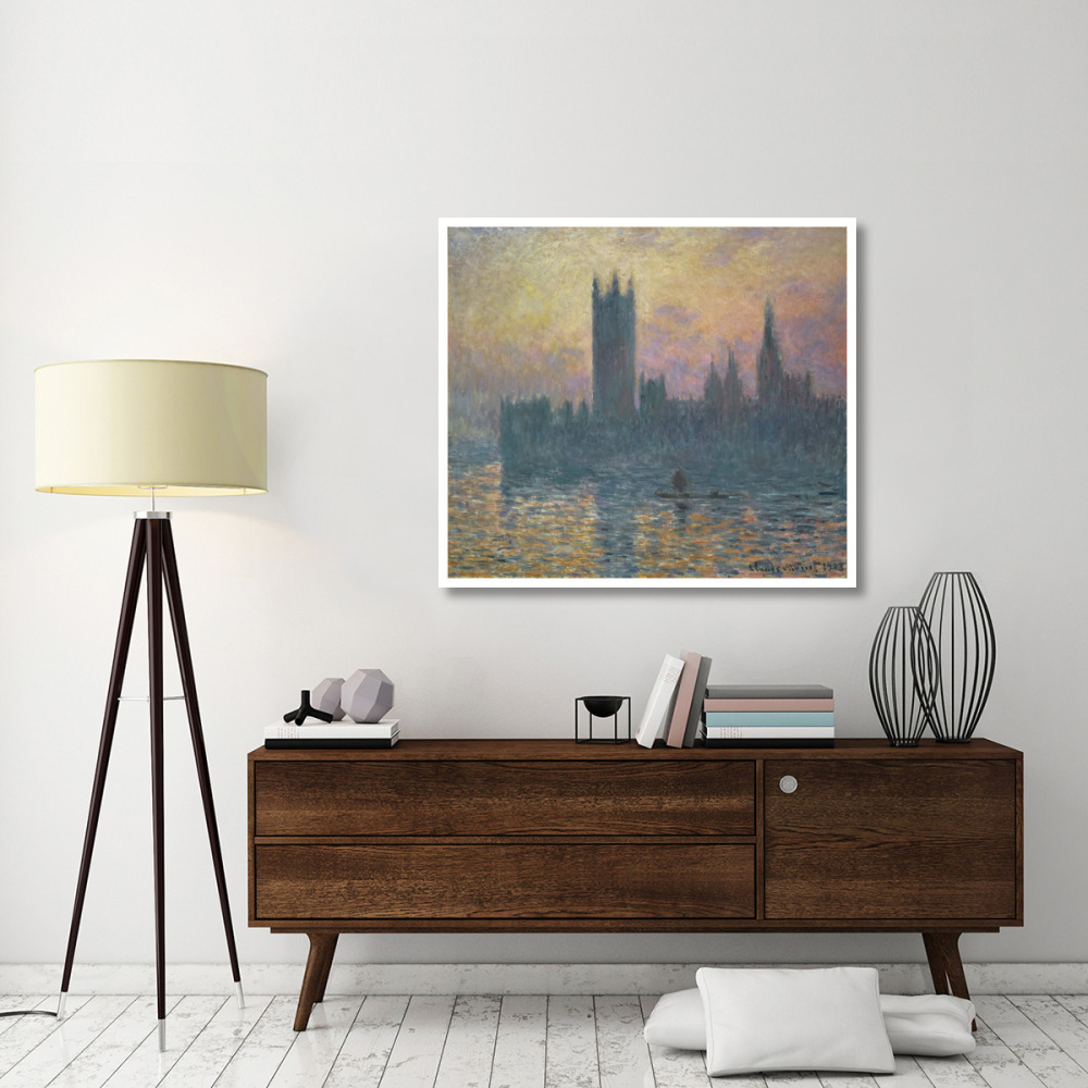 The Houses of Parliament, Sunset, 1903-Paper Art-46&quotx41"
