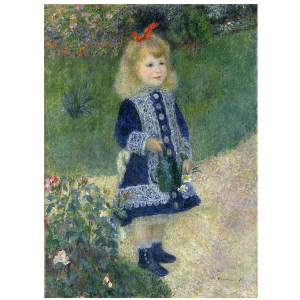 A Girl with a Watering Can, 1876-Paper Art-26&quotx34"
