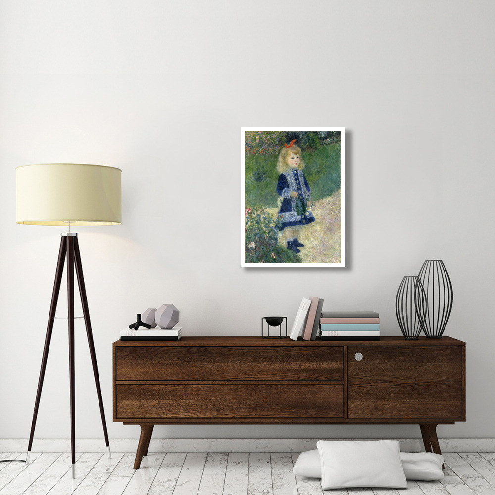 A Girl with a Watering Can, 1876-Paper Art-26&quotx34"