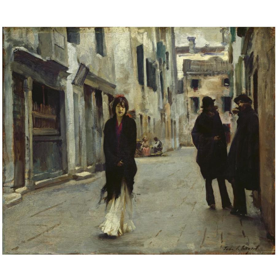 Street in Venice, 1882-Paper Art-18&quotx15"