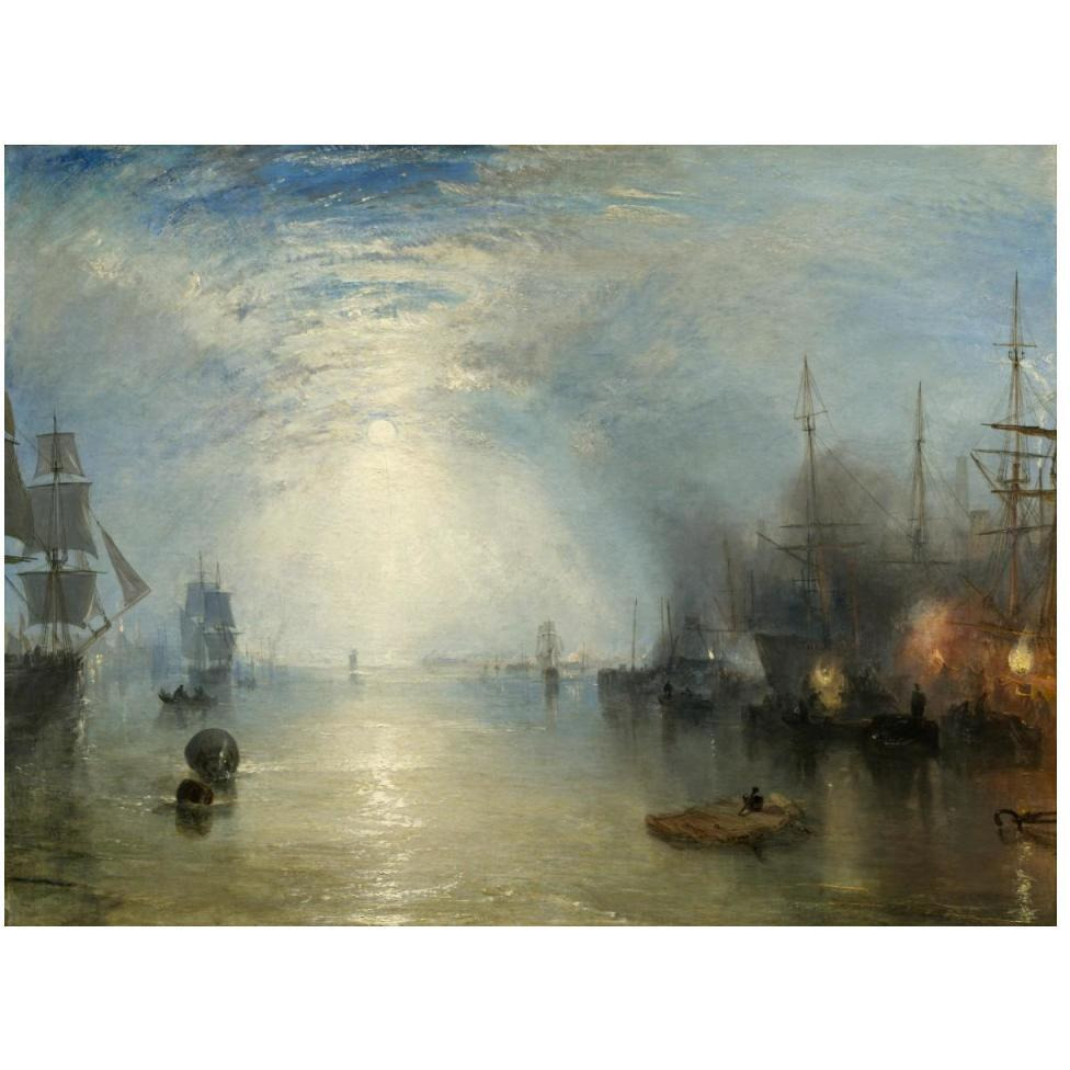 Keelmen Heaving in Coals by Moonlight, 1835-Paper Art-50&quotx38"