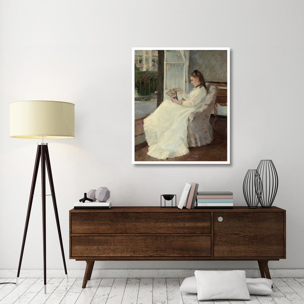 The Artist's Sister at a Window, 1869-Paper Art-39&quotx46"