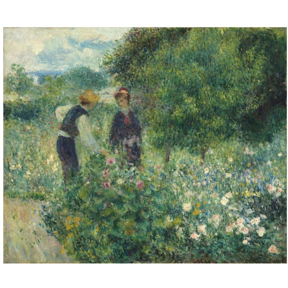 Picking Flowers-Paper Art-38&quotx32"