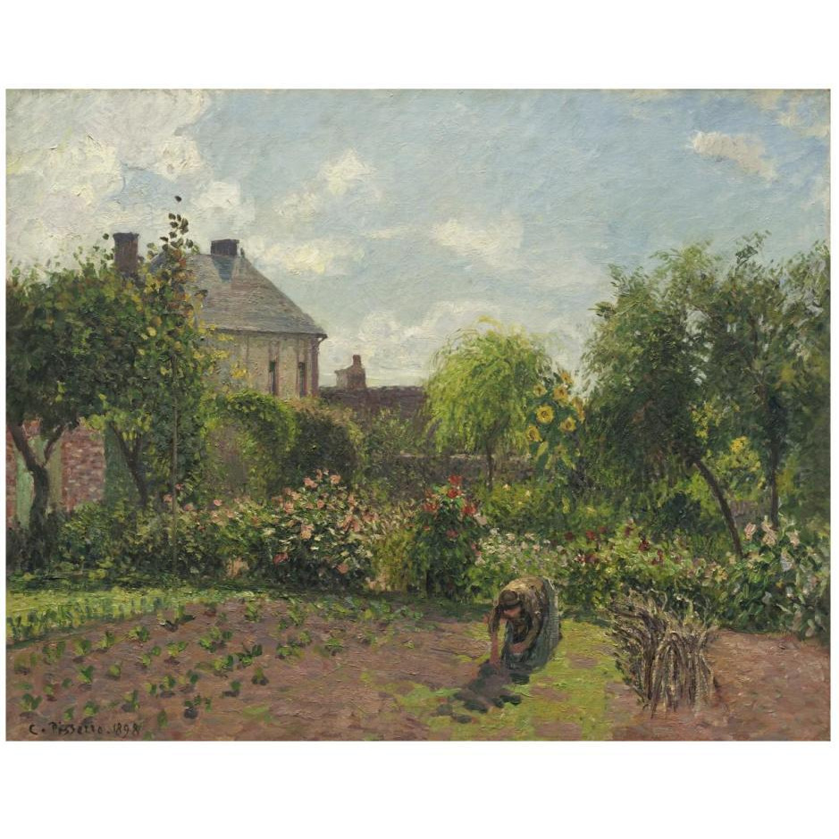 The Artist's Garden at Eragny, 1898-Paper Art-26&quotx22"