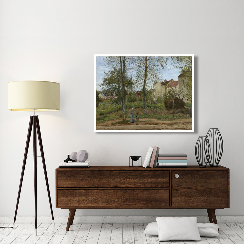Houses at Bougival (Autumn)-Paper Art-50&quotx38"