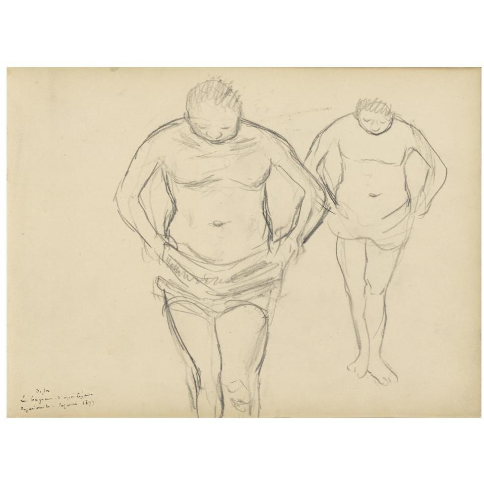 Copies of Cezanne's Bathers-Paper Art-18&quotx14"