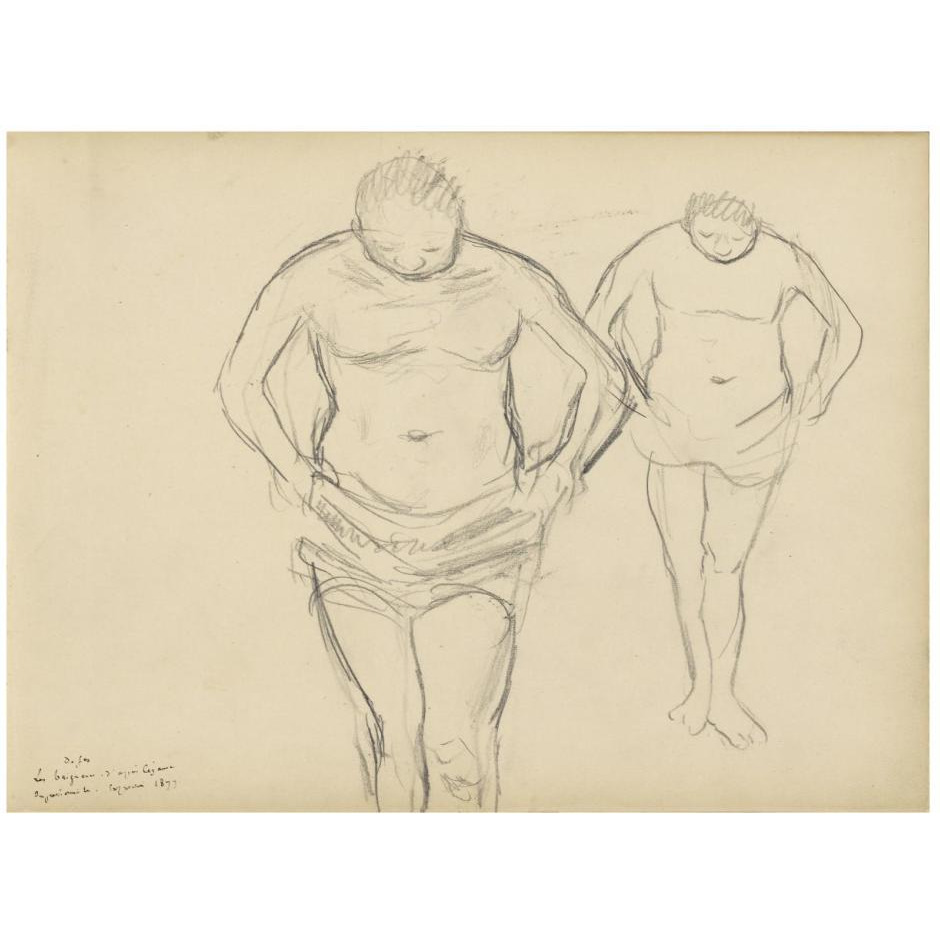 Copies of Cezanne's Bathers-Paper Art-26&quotx20"