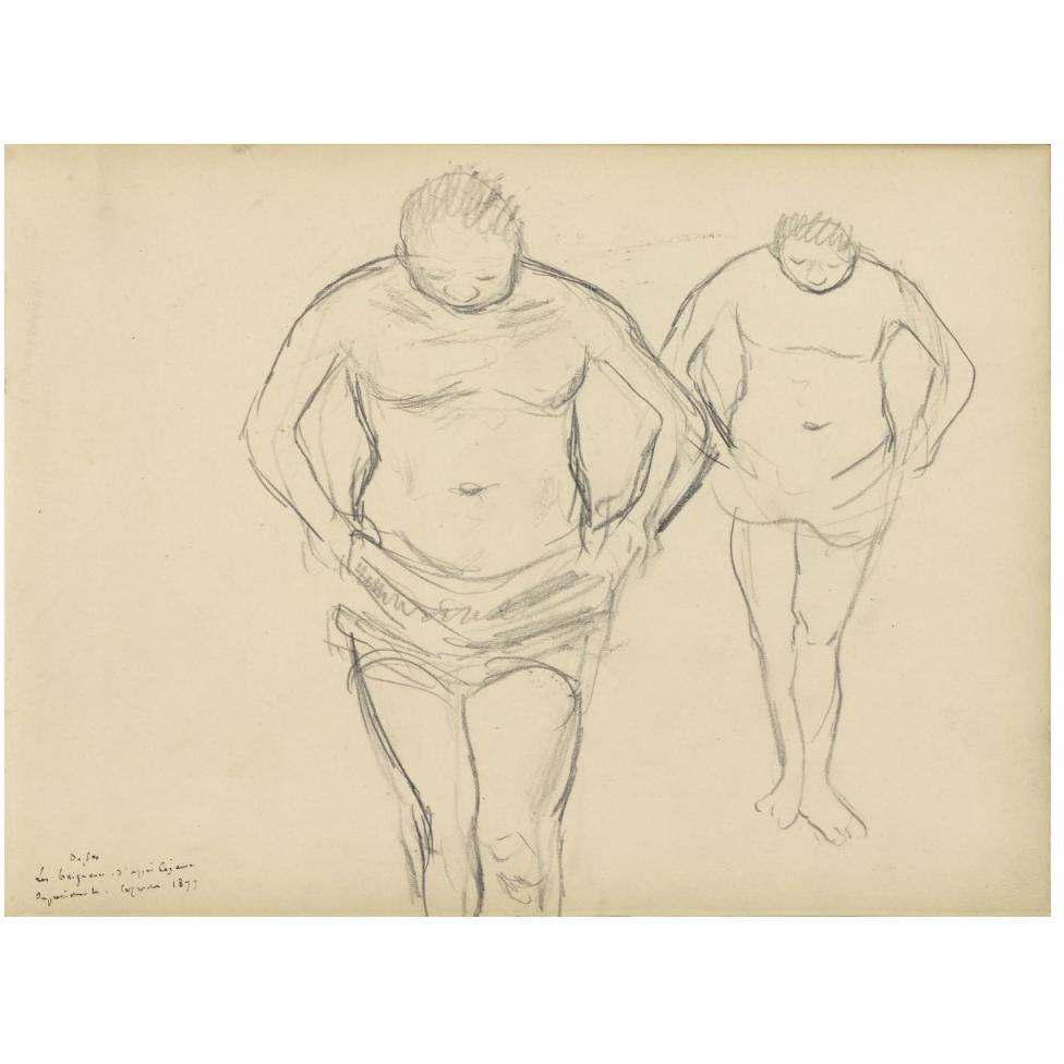Copies of Cezanne's Bathers-Paper Art-50&quotx38"