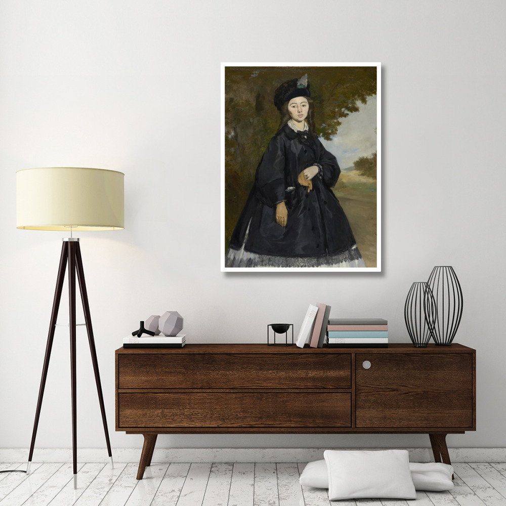 Portrait of Madame Brunet-Paper Art-38&quotx50"