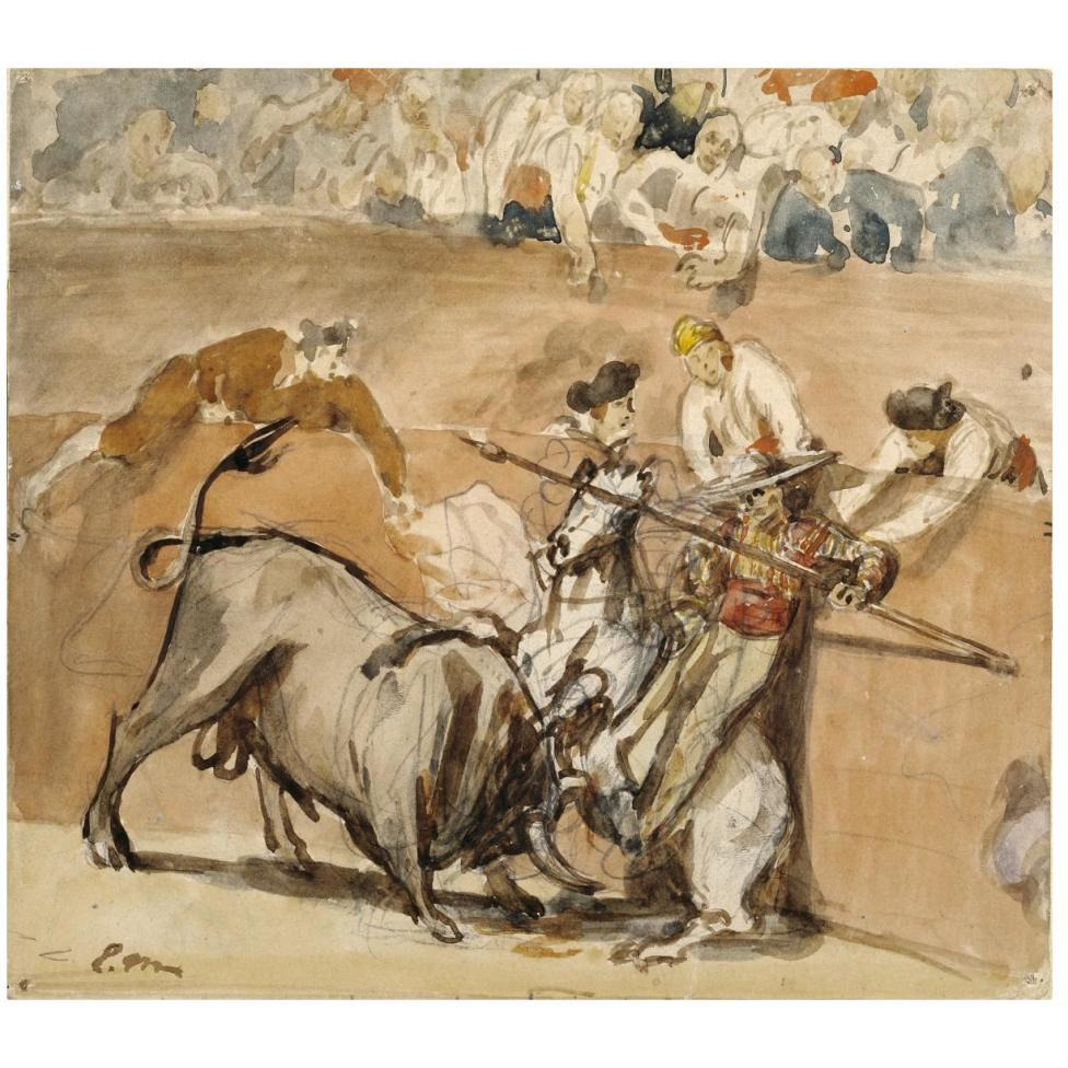 Bullfight-Paper Art-46&quotx41"