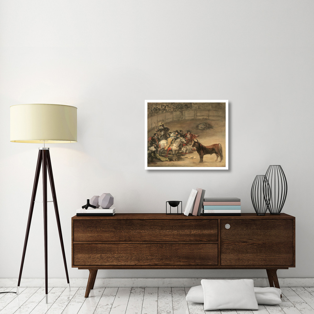 Bullfight, Suerte de Varas-Paper Art-32&quotx27"