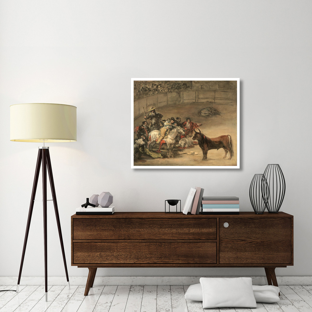 Bullfight, Suerte de Varas-Paper Art-42&quotx35"