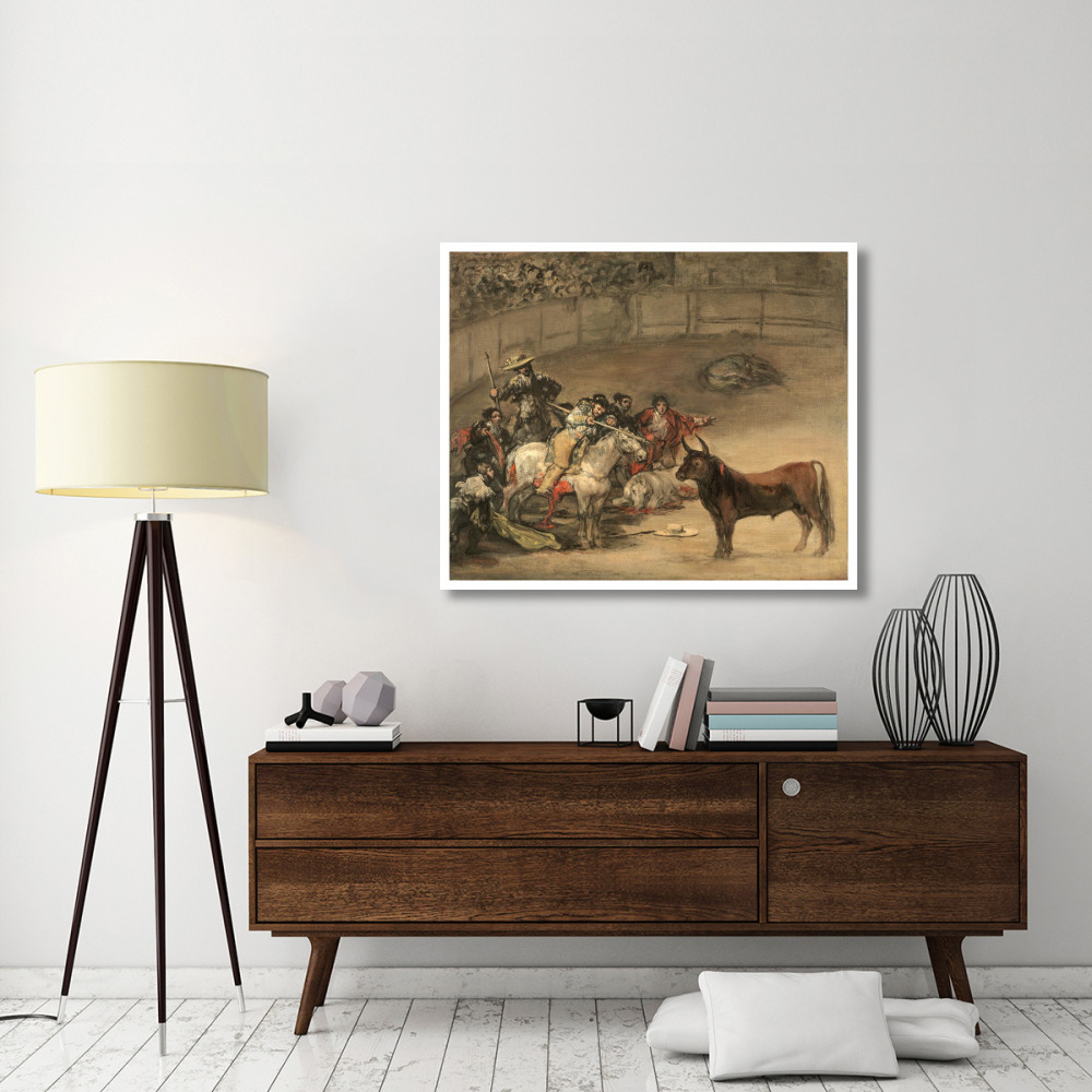 Bullfight, Suerte de Varas-Paper Art-46&quotx38"