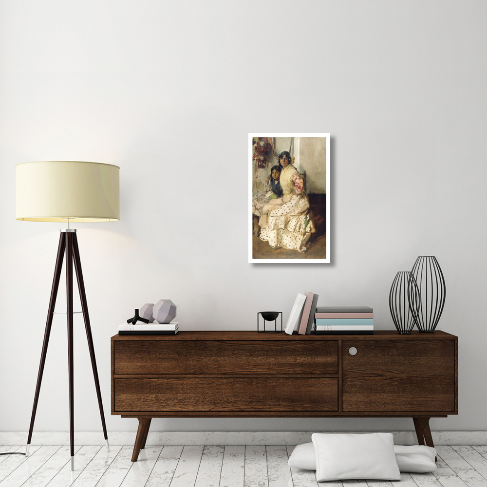 Pepilla the Gypsy and Her Daughter-Paper Art-20&quotx32"