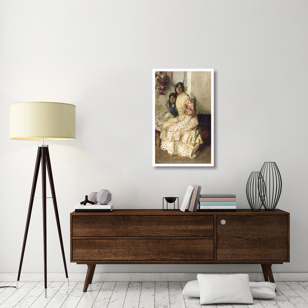 Pepilla the Gypsy and Her Daughter-Paper Art-24&quotx38"