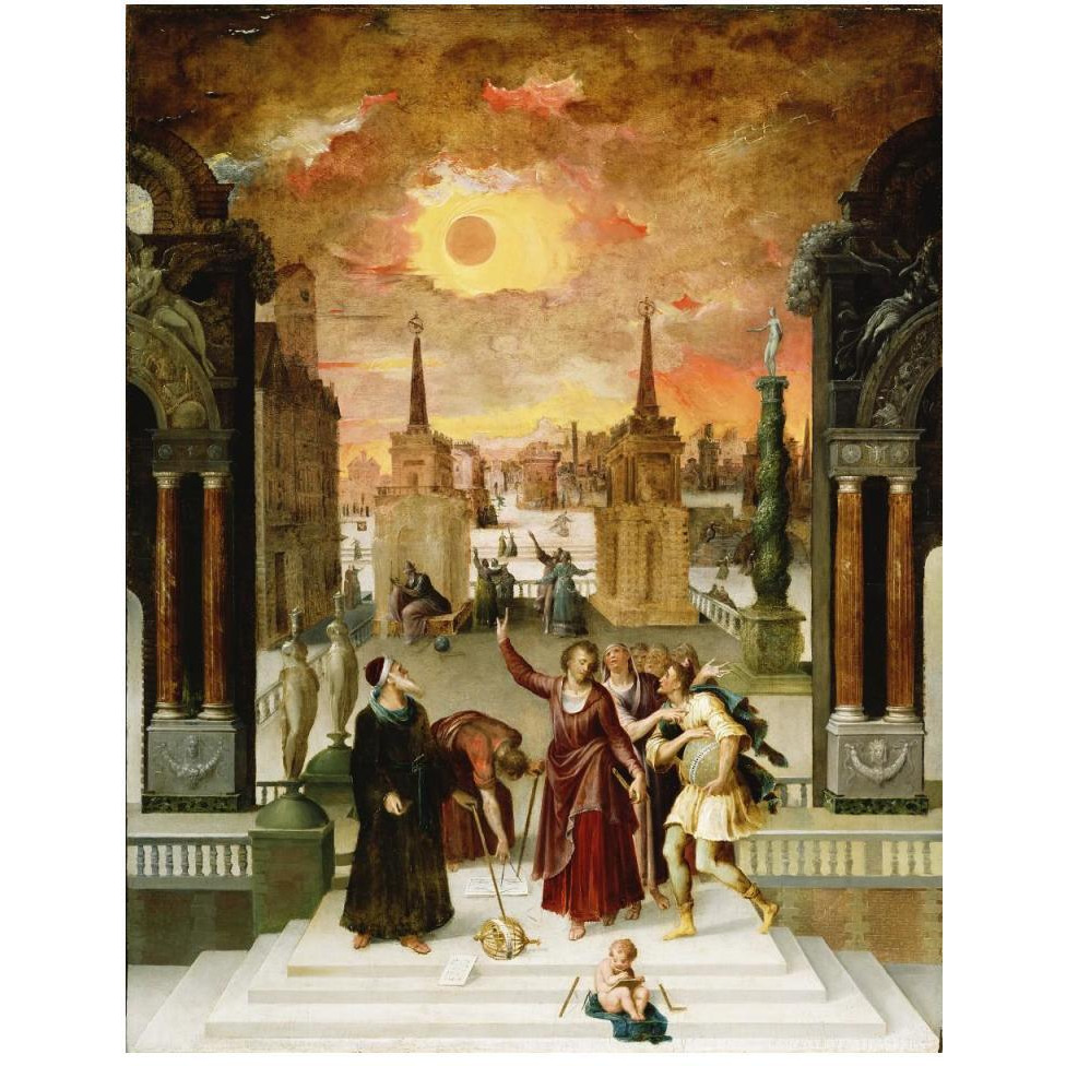 Dionysius the Areopagite Converting the Pagan Philosophers-Paper Art-38&quotx50"
